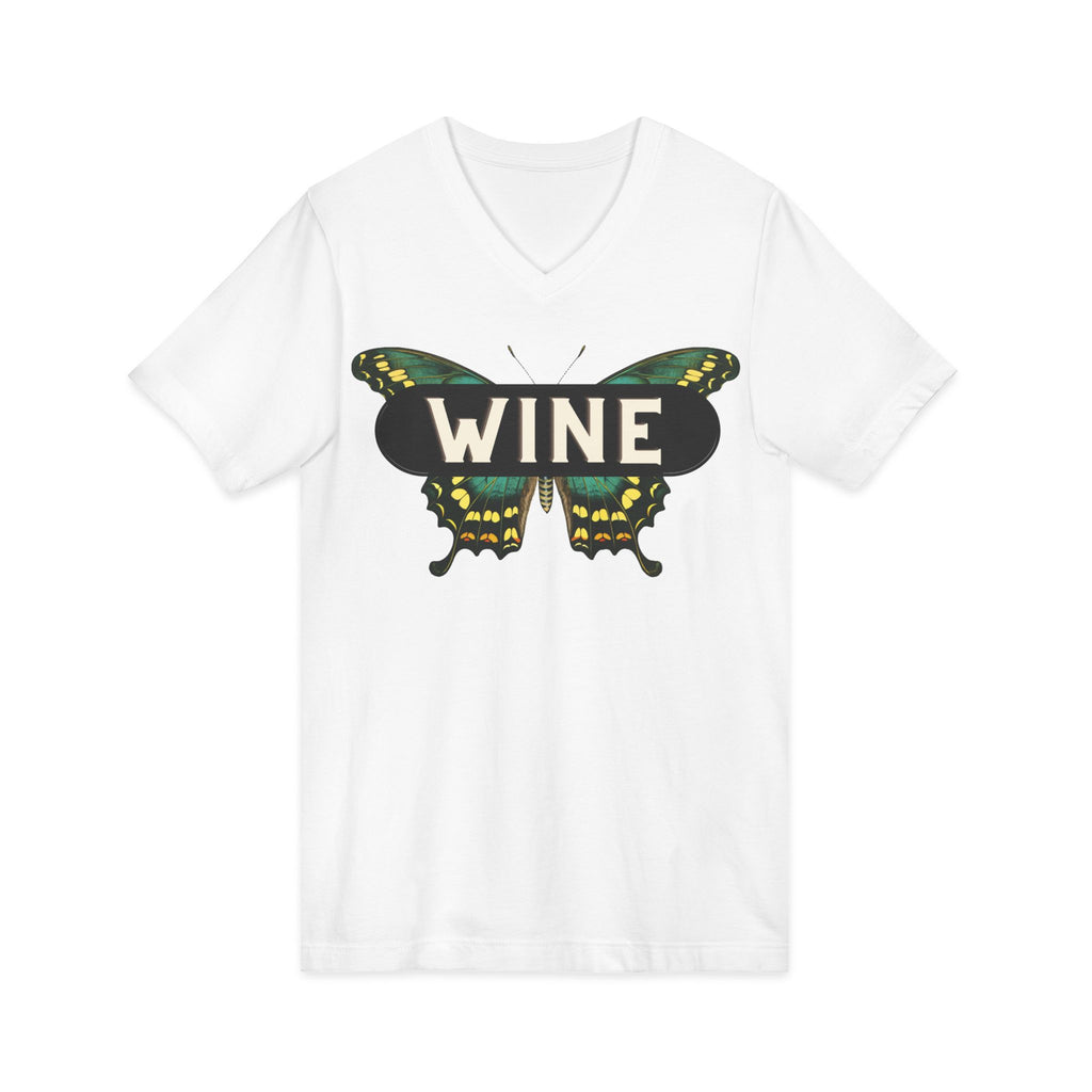 WINE Butterfly V-Neck Tee | Everyday Wine Collection