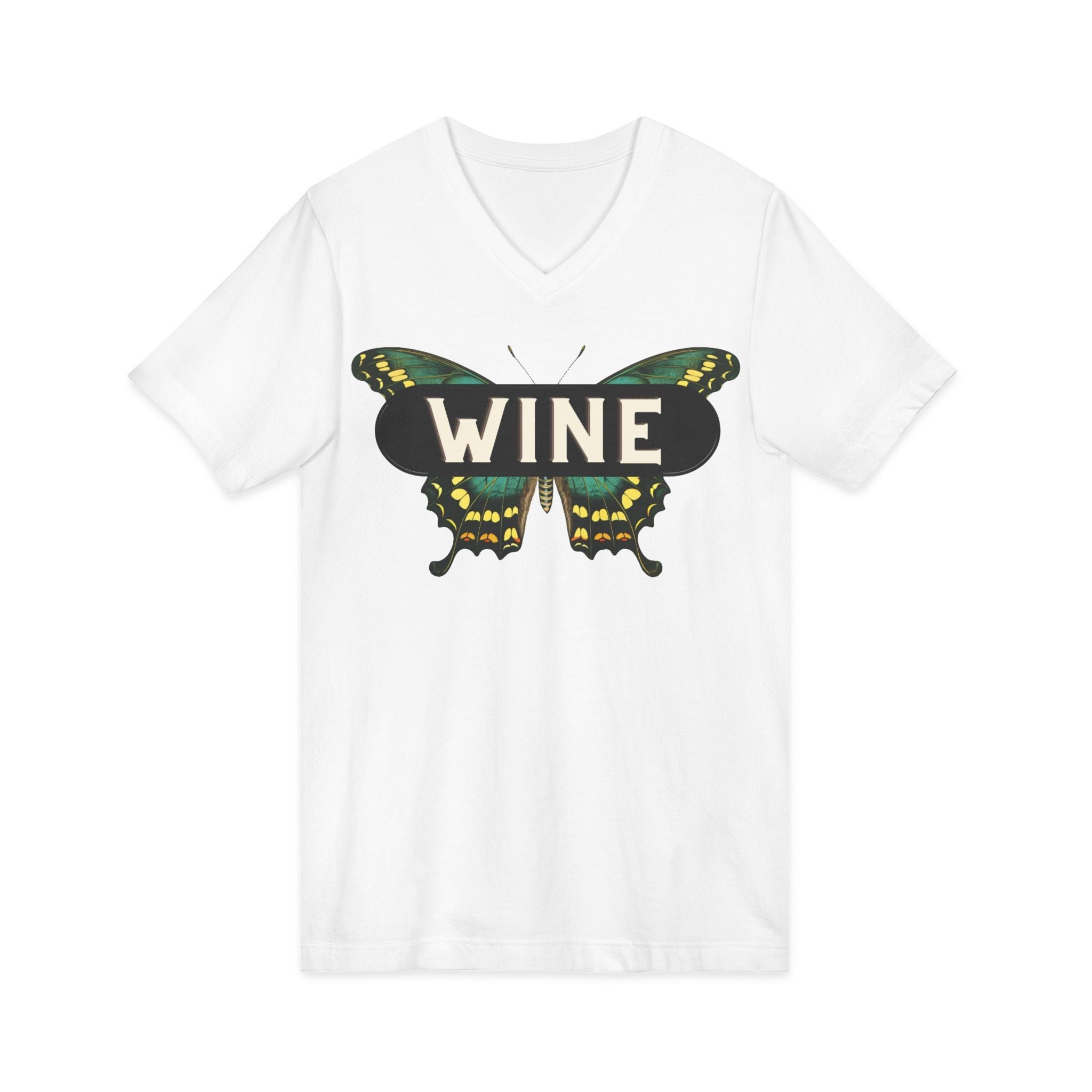 WINE Butterfly V-Neck Tee | Everyday Wine Collection