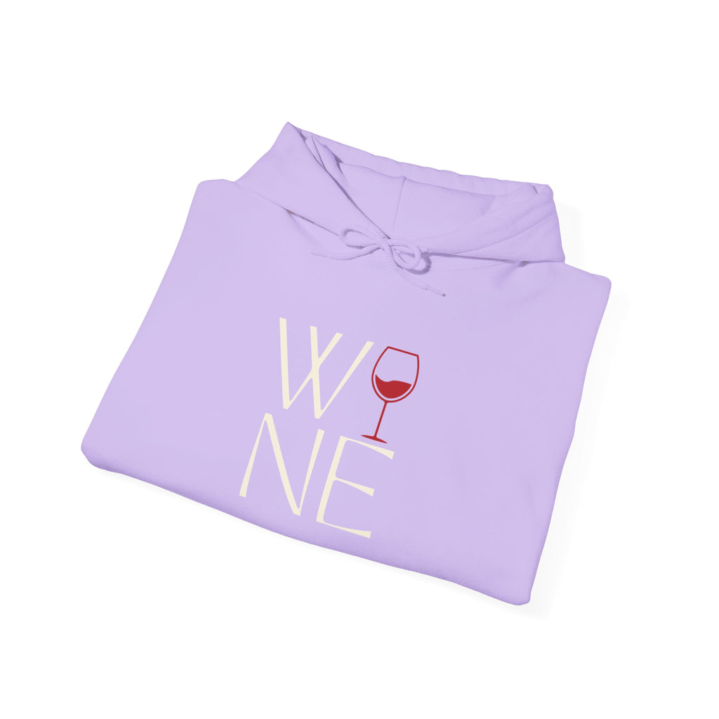 Wine Lover's Unisex Hoodie - Cozy Sweatshirt with Wine Glass Design
