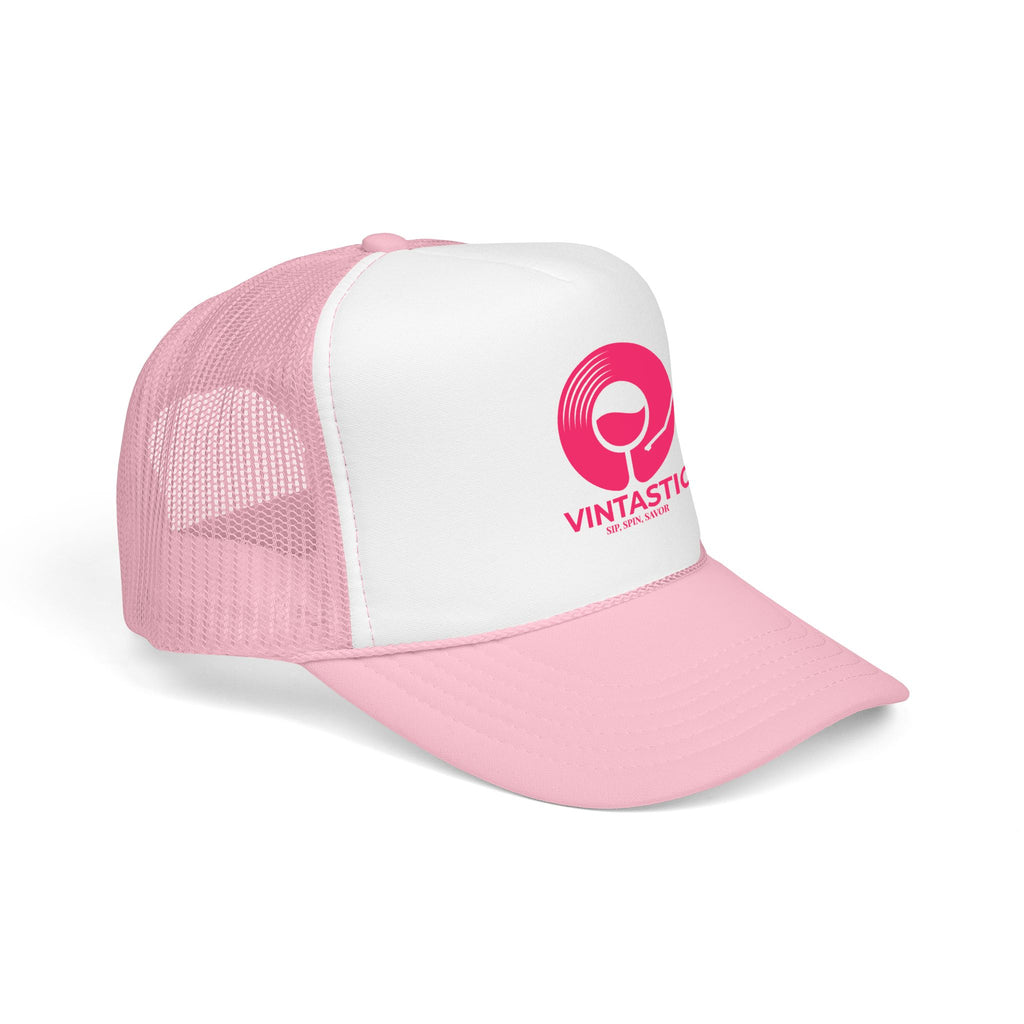 Vintastic Trucker Hat — Retro Wine Logo Foam Cap