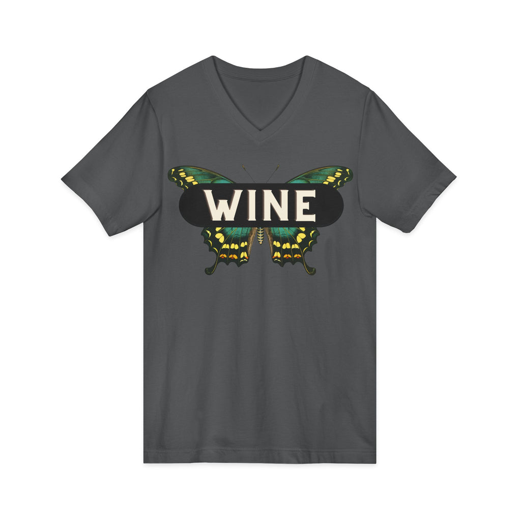 WINE Butterfly V-Neck Tee | Everyday Wine Collection