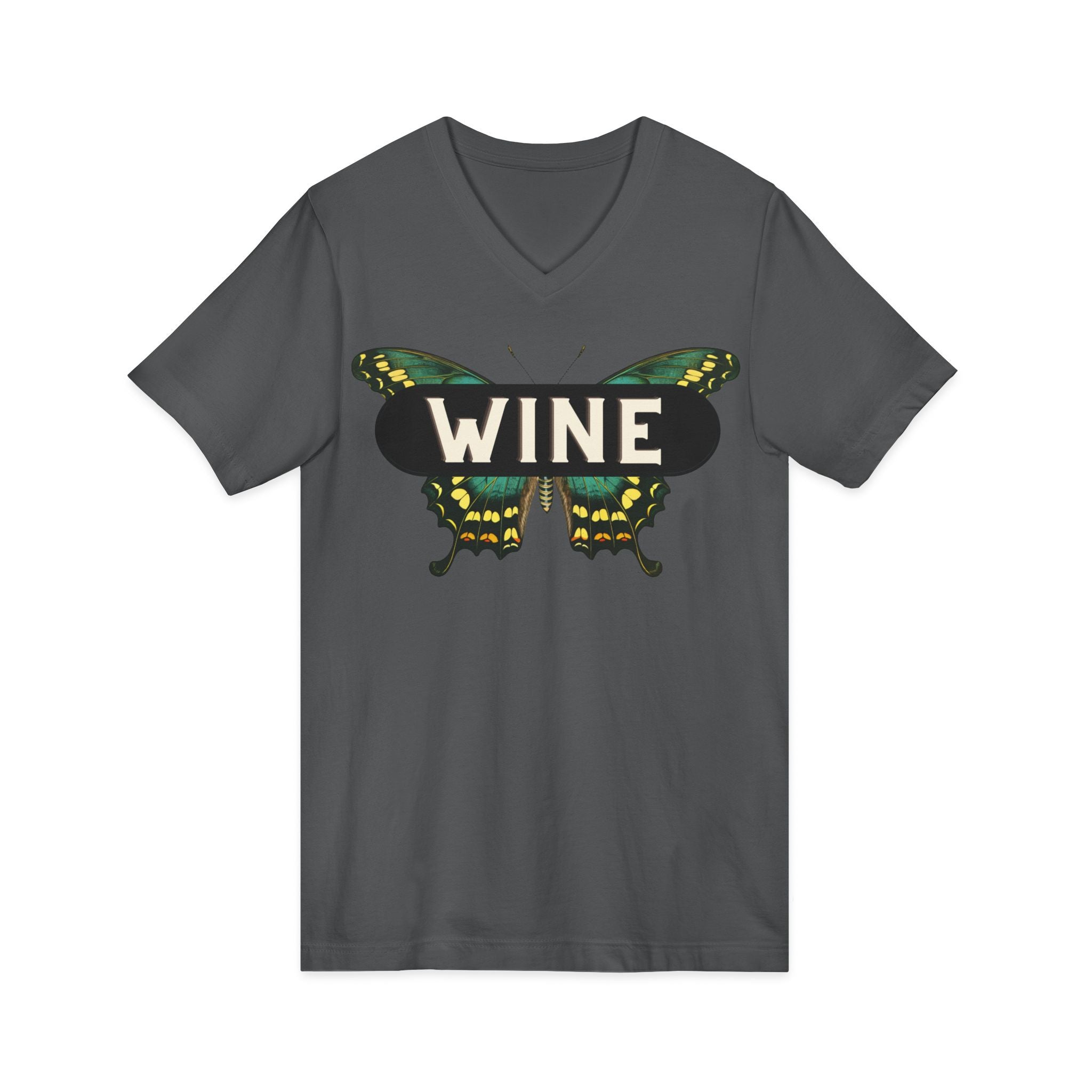 WINE Butterfly V-Neck Tee | Everyday Wine Collection