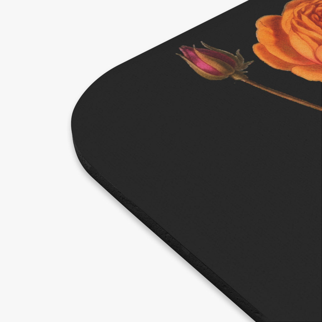 Wine Girl Mouse Pad — Floral Butterfly Desk Mat for Wine Lovers