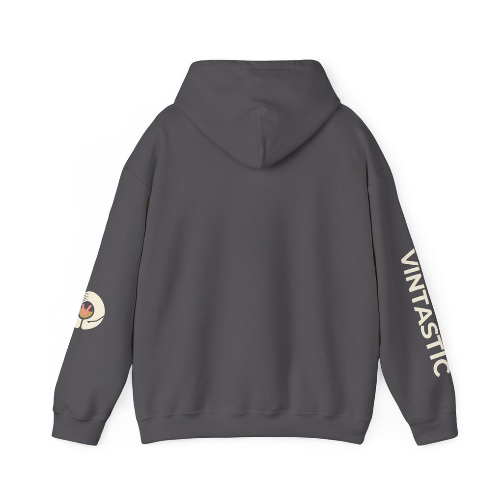 Vintastic Wine Girl Hoodie – Black Unisex Oversized Sweatshirt | Wine Lover Gift