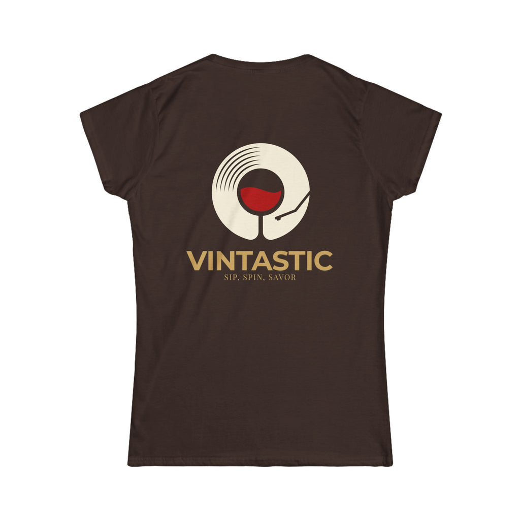 Vintastic Wine Tee — "Sip Sip Savor" Women's Graphic T-Shirt
