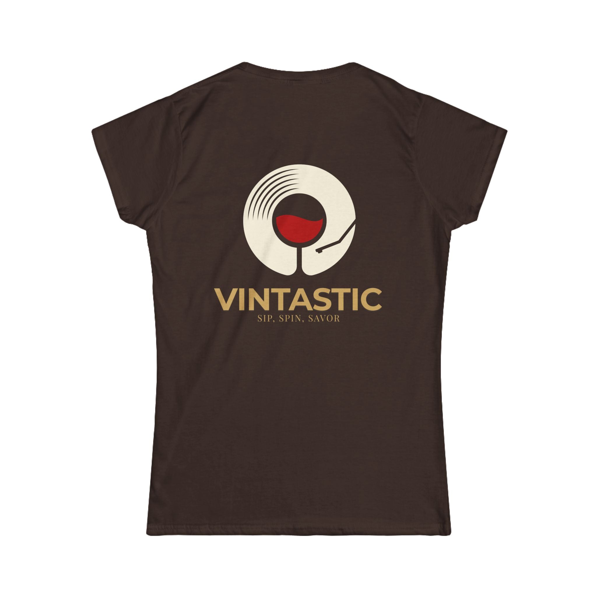 Vintastic Wine Tee — "Sip Sip Savor" Women's Graphic T-Shirt