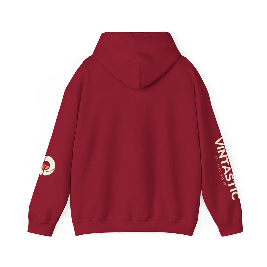 Vintastic Wine Hoodie- Sip, Spin, Savor
