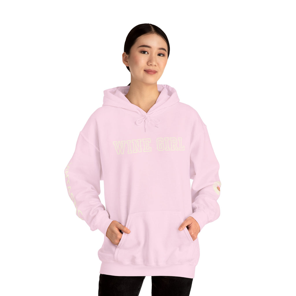 Vintastic Wine Girl Hoodie – Black Unisex Oversized Sweatshirt | Wine Lover Gift