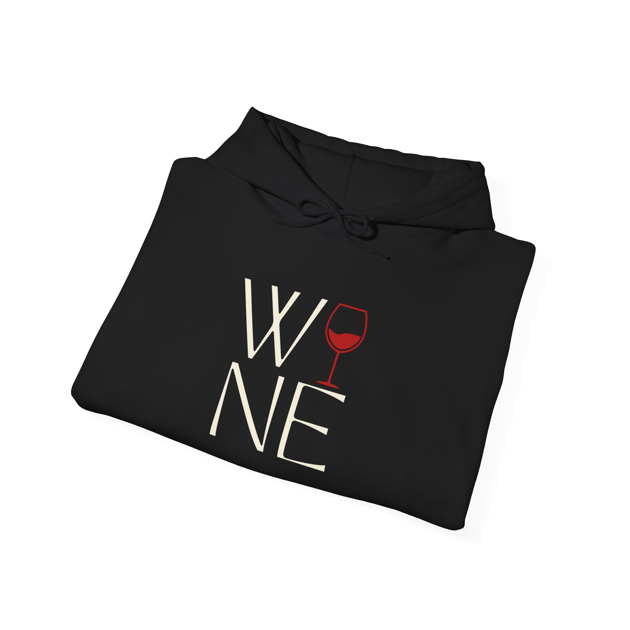 Wine Lover's Unisex Hoodie - Cozy Sweatshirt with Wine Glass Design