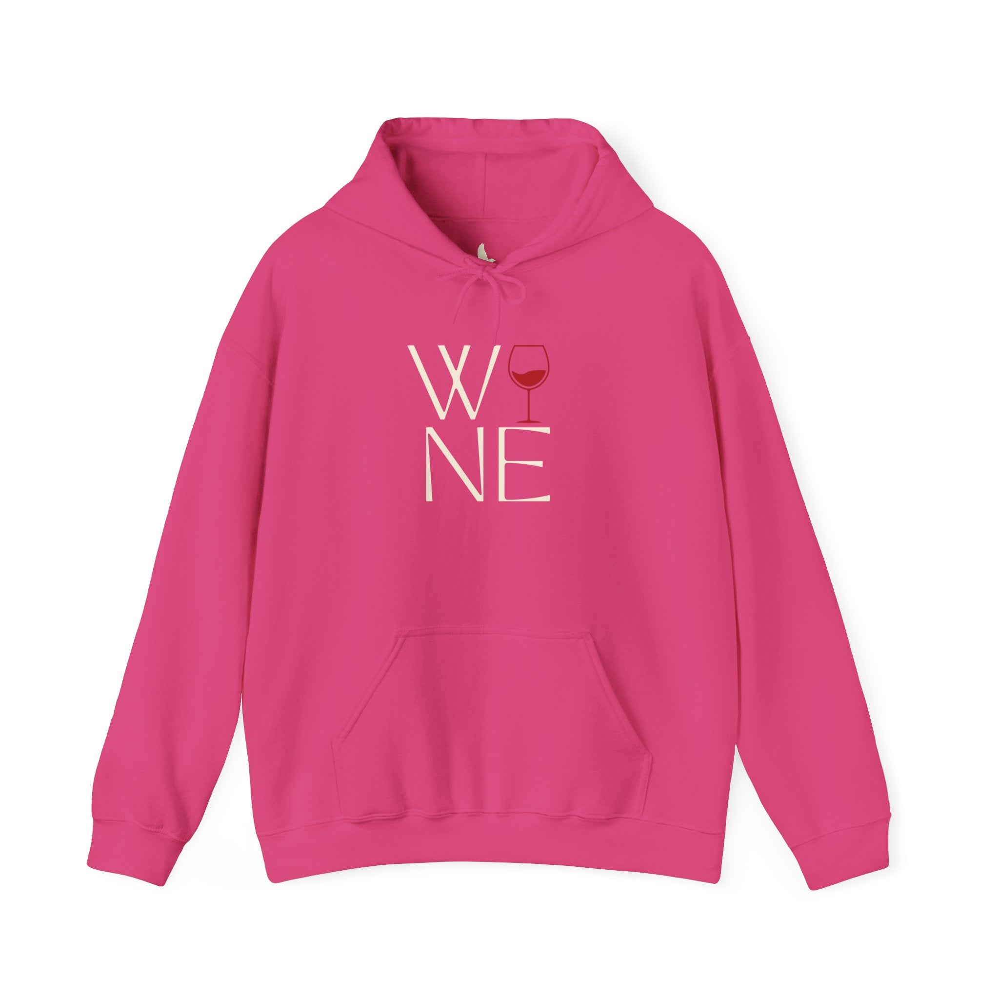 Wine Lover's Unisex Hoodie - Cozy Sweatshirt with Wine Glass Design