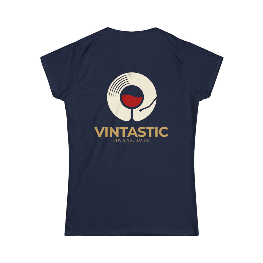 Vintastic Wine Tee — "Sip Sip Savor" Women's Graphic T-Shirt