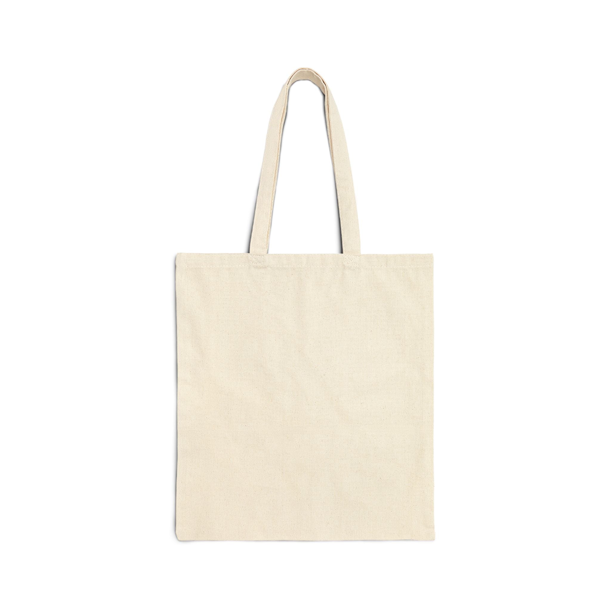 Wine Girl Floral Cotton Tote Bag