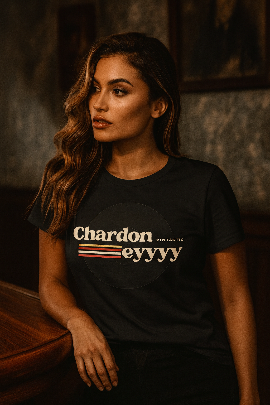 Chardoneyyyy Vintage Tee — Retro Wine Lover T-Shirt