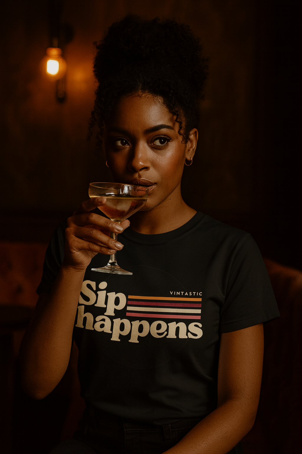 Sip Happens – Vintage Wine Tee (Vintastic™ Wine & Vinyl Collection)