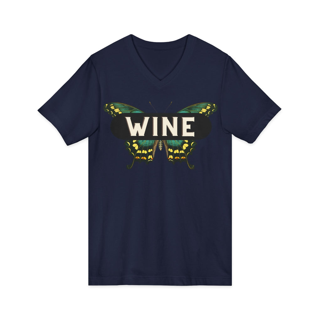 WINE Butterfly V-Neck Tee | Everyday Wine Collection