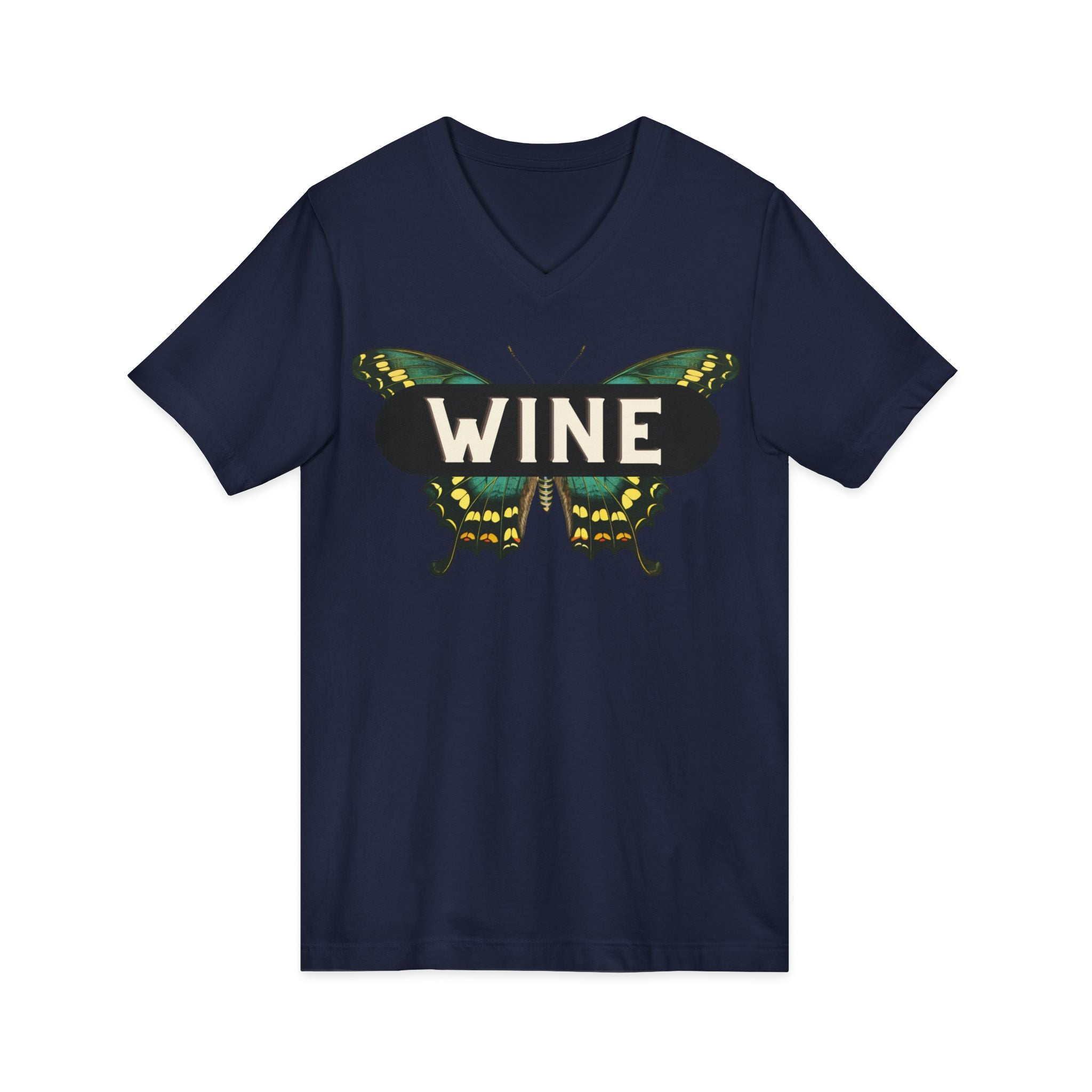 WINE Butterfly V-Neck Tee | Everyday Wine Collection