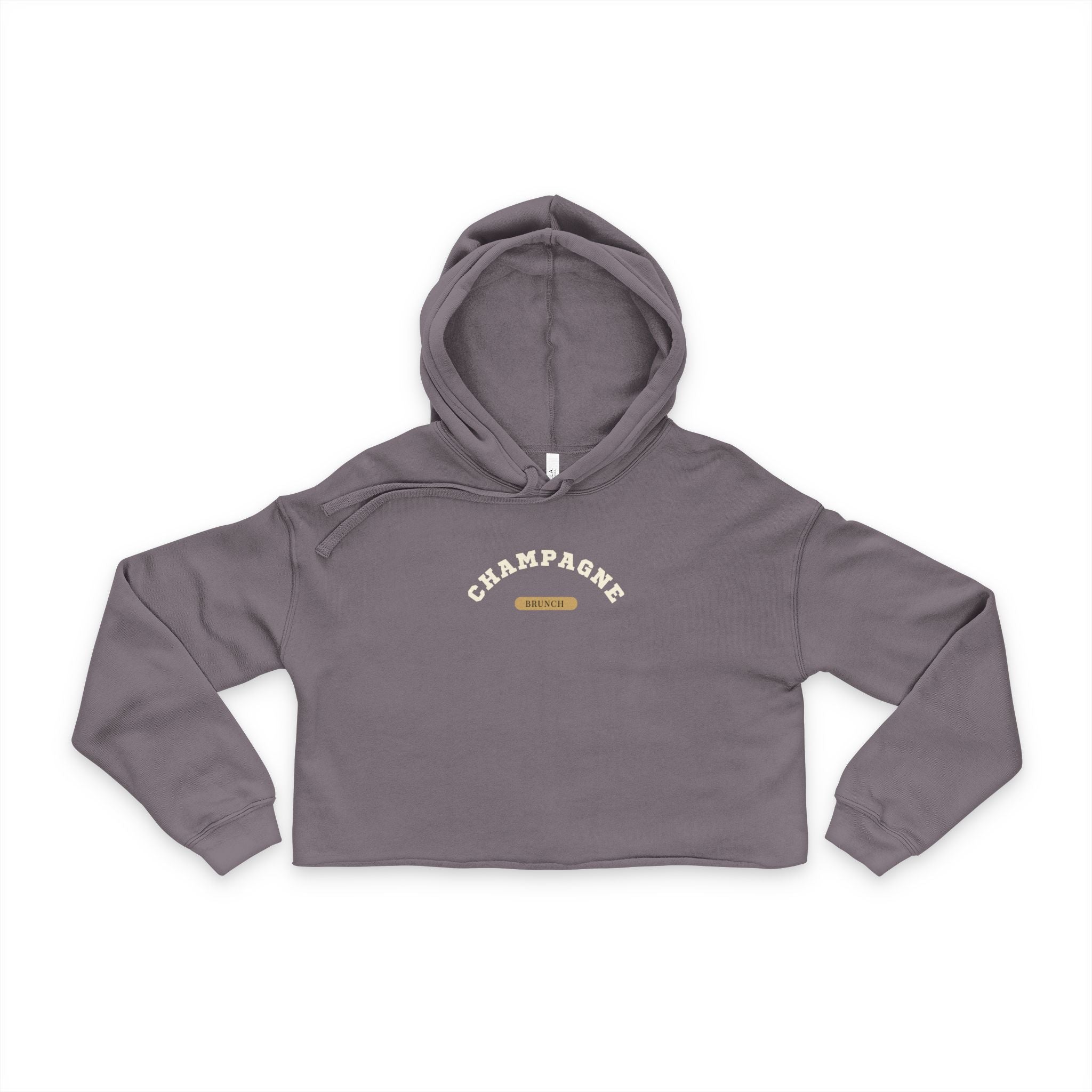 Champagne Brunch Cropped Hoodie