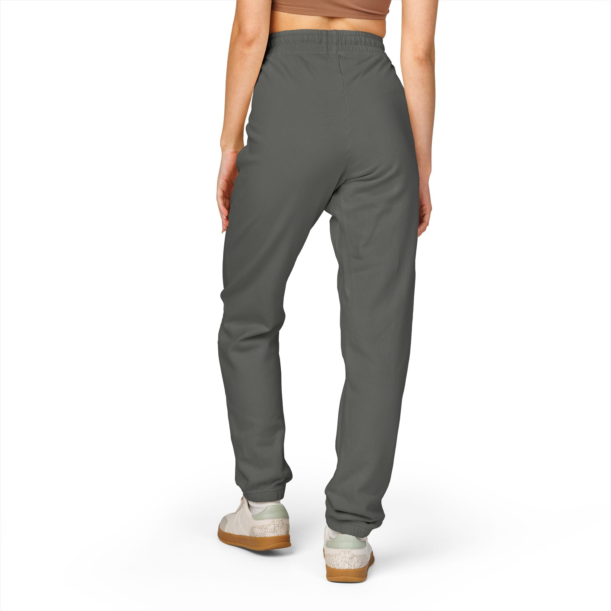 Cozy Champagne Season Sweatpants — Garment-Dyed Fleece Joggers with 'Canyon Club' Logo