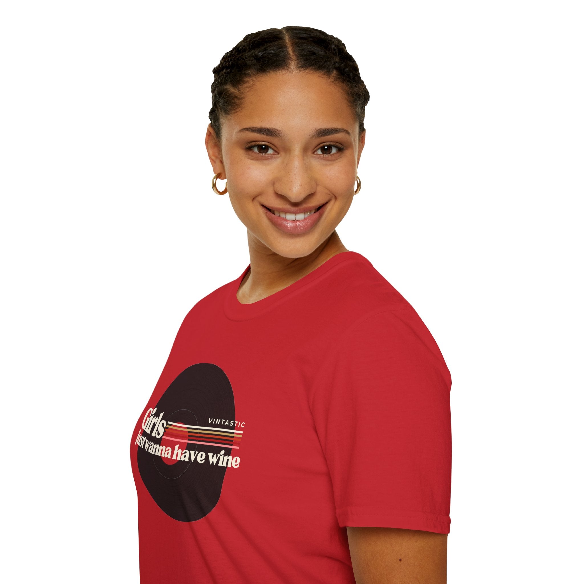 Girls Just Wanna Have Wine T-Shirt | Women’s Wine Lover Tee | Wine & Vinyl Collection