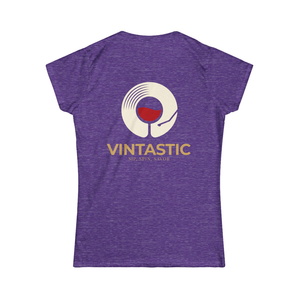 Vintastic Wine Tee — "Sip Sip Savor" Women's Graphic T-Shirt