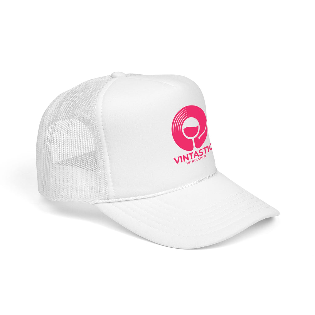 Vintastic Trucker Hat — Retro Wine Logo Foam Cap