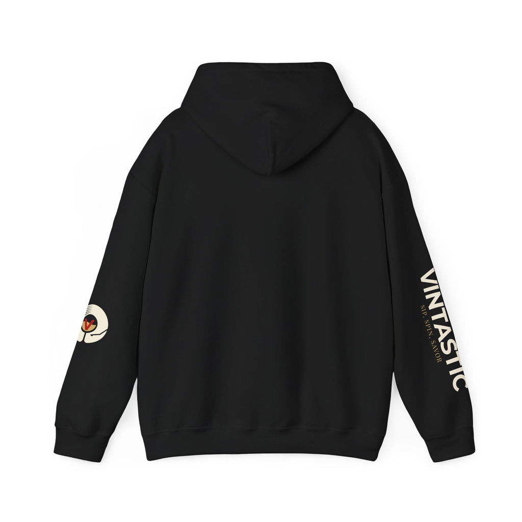 Vintastic Wine Hoodie- Sip, Spin, Savor