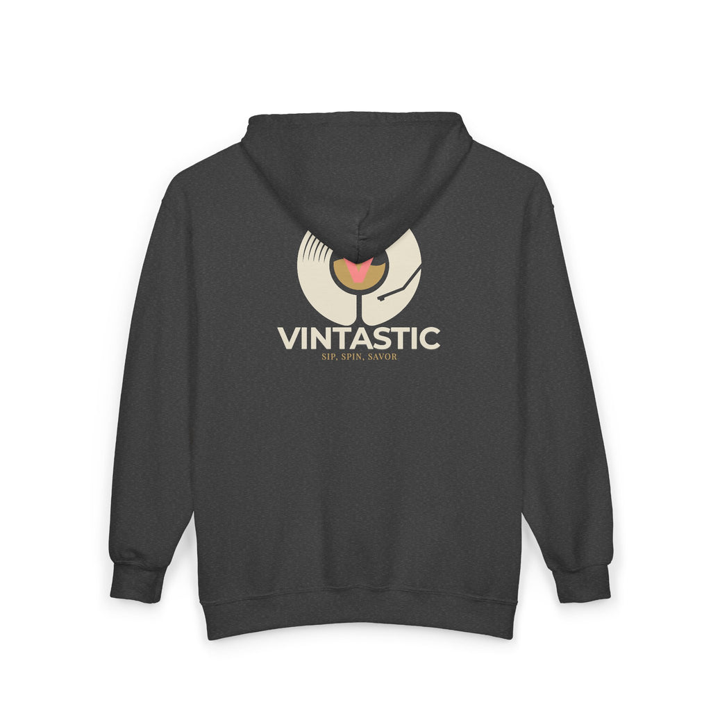Vintastic Unisex Full Zip Hooded Sweatshirt Pinked