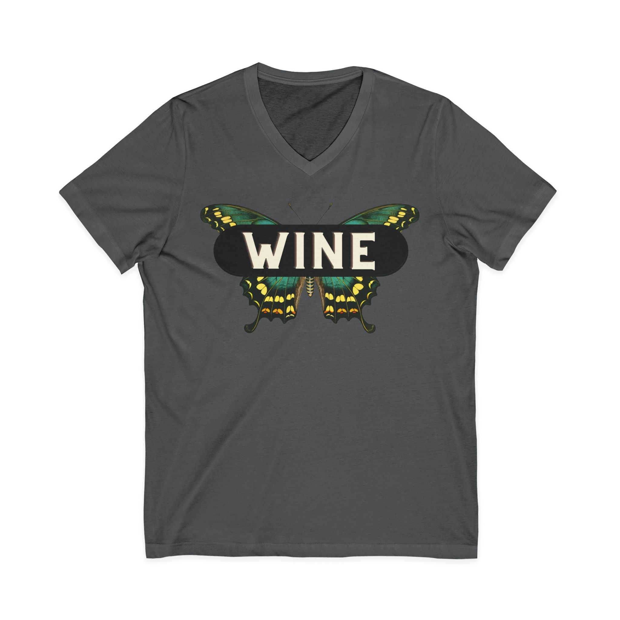 WINE Butterfly V-Neck Tee | Everyday Wine Collection