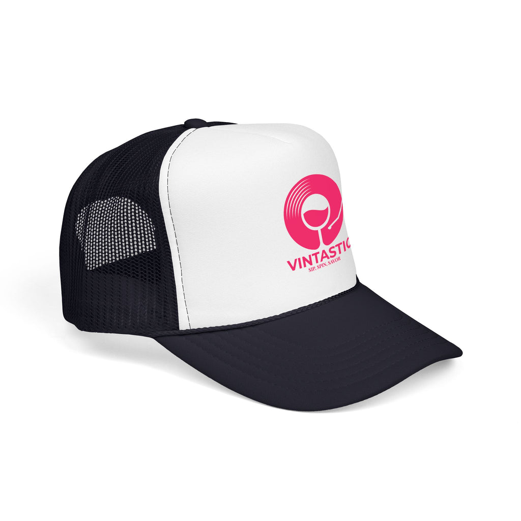 Vintastic Trucker Hat — Retro Wine Logo Foam Cap