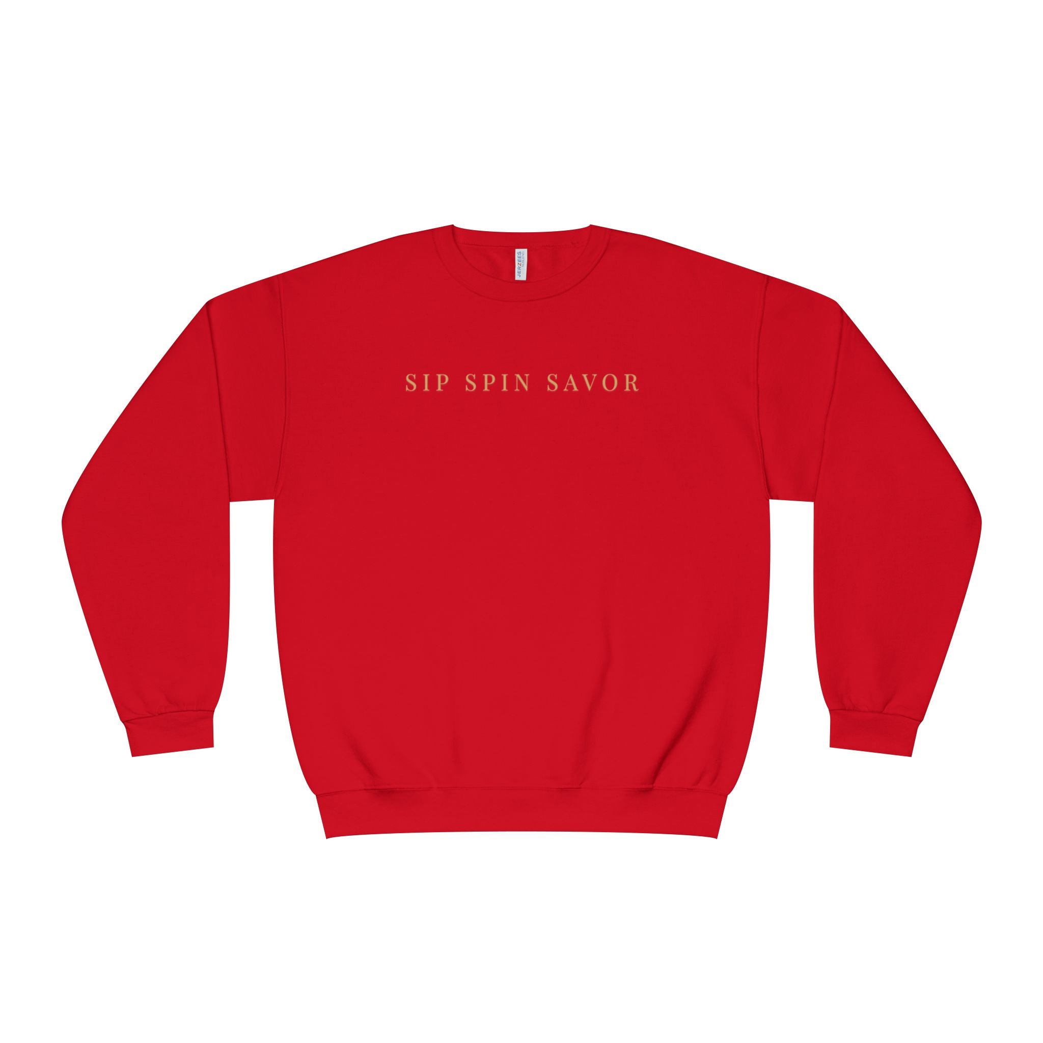 Vintastic Crewneck Sweatshirt — 'Sip Spin Savor' Wine Lover Pullover