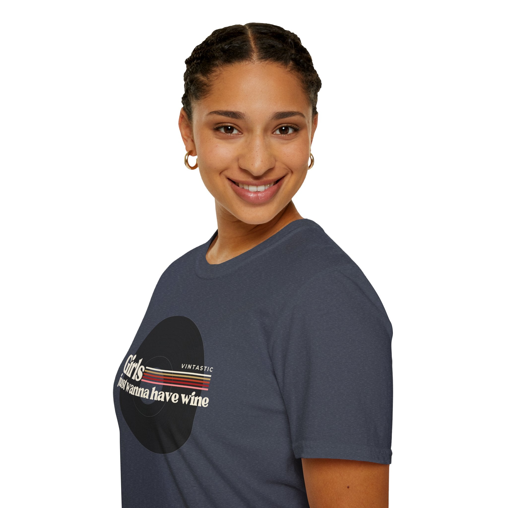 Girls Just Wanna Have Wine T-Shirt | Women’s Wine Lover Tee | Wine & Vinyl Collection