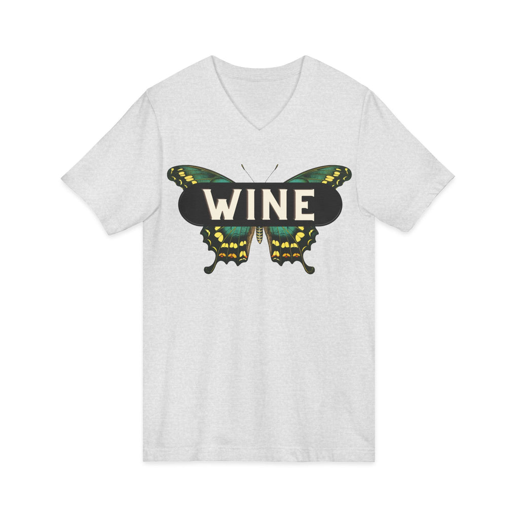 WINE Butterfly V-Neck Tee | Everyday Wine Collection