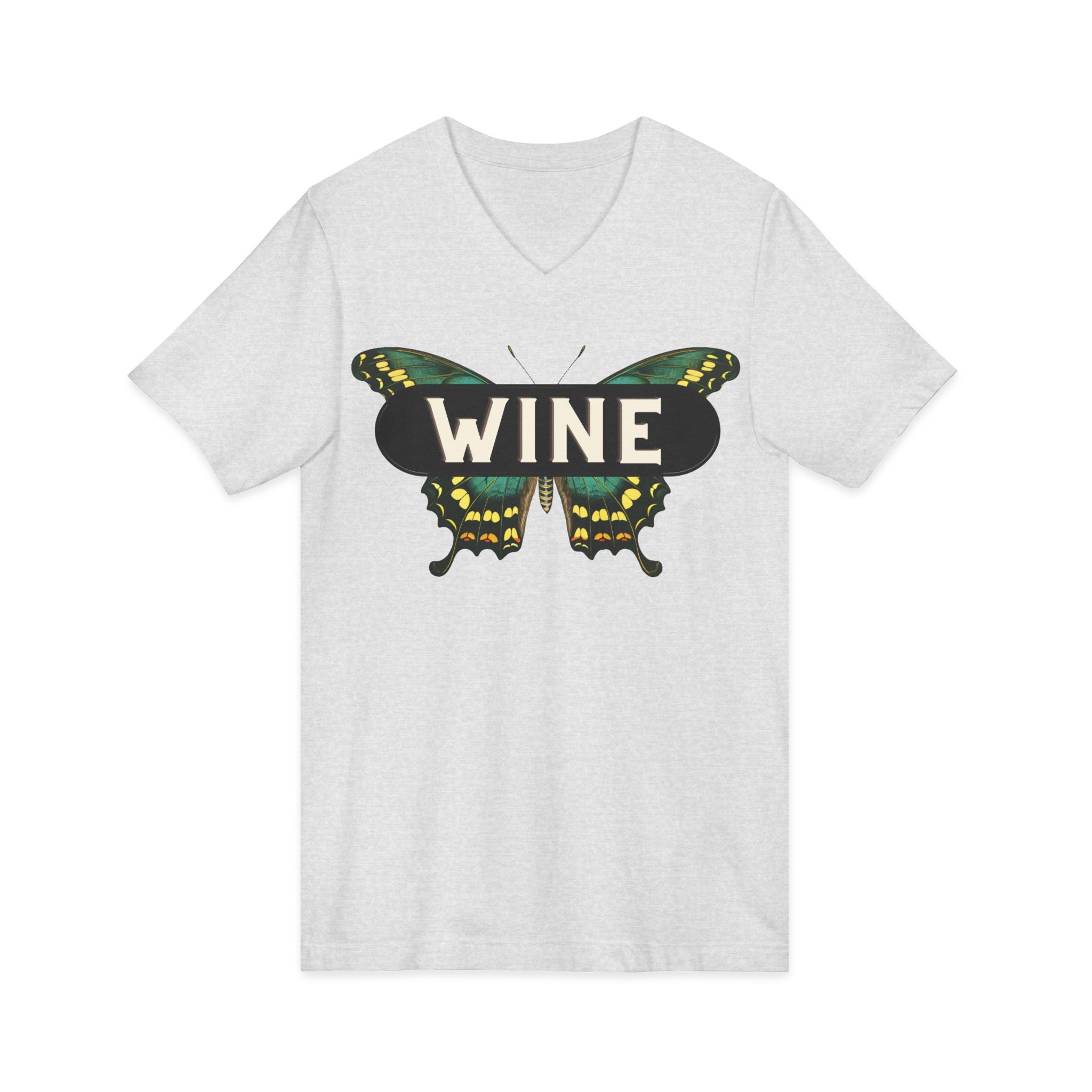 WINE Butterfly V-Neck Tee | Everyday Wine Collection
