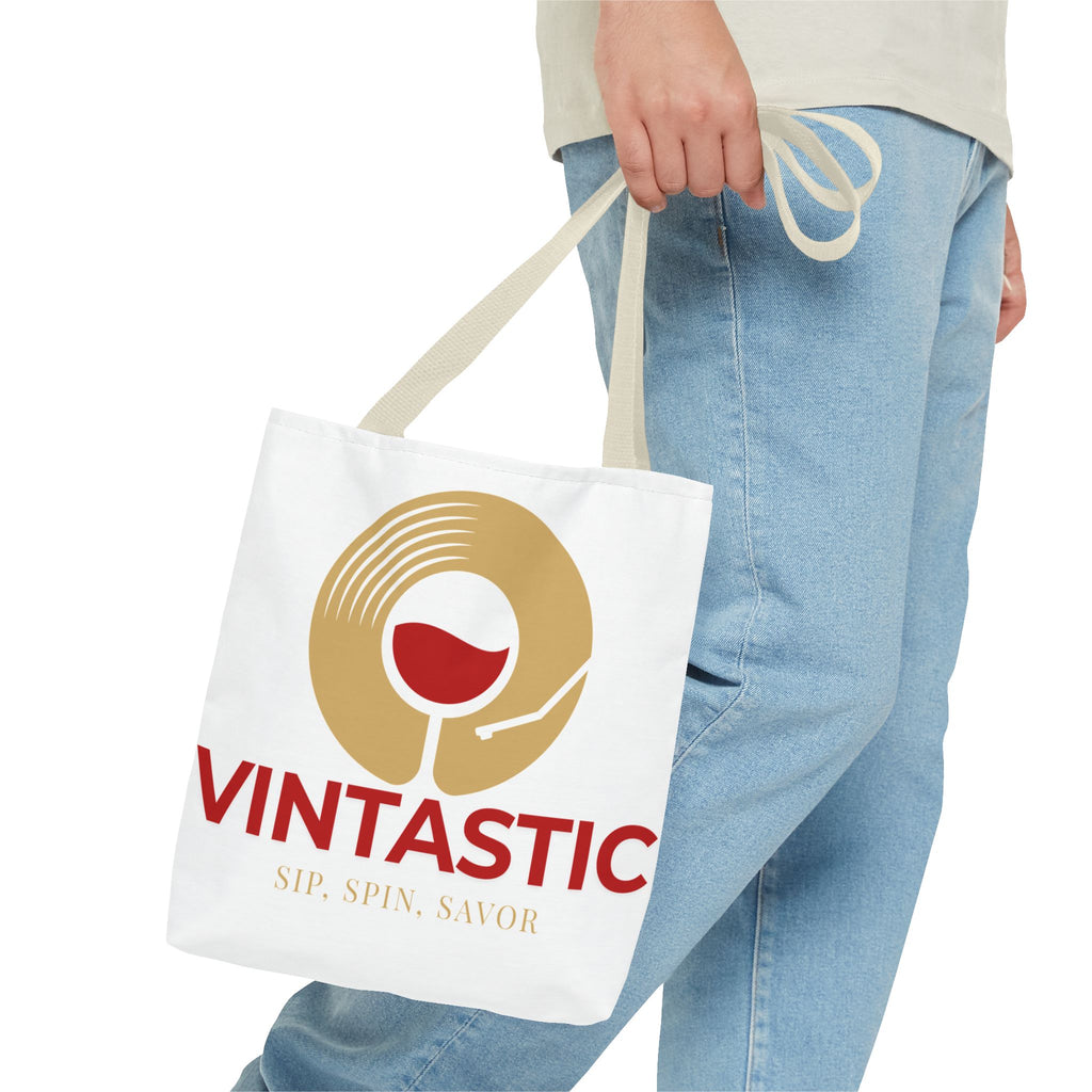 Vintastic Wine Tote Bag - Sip, Spin, Savor