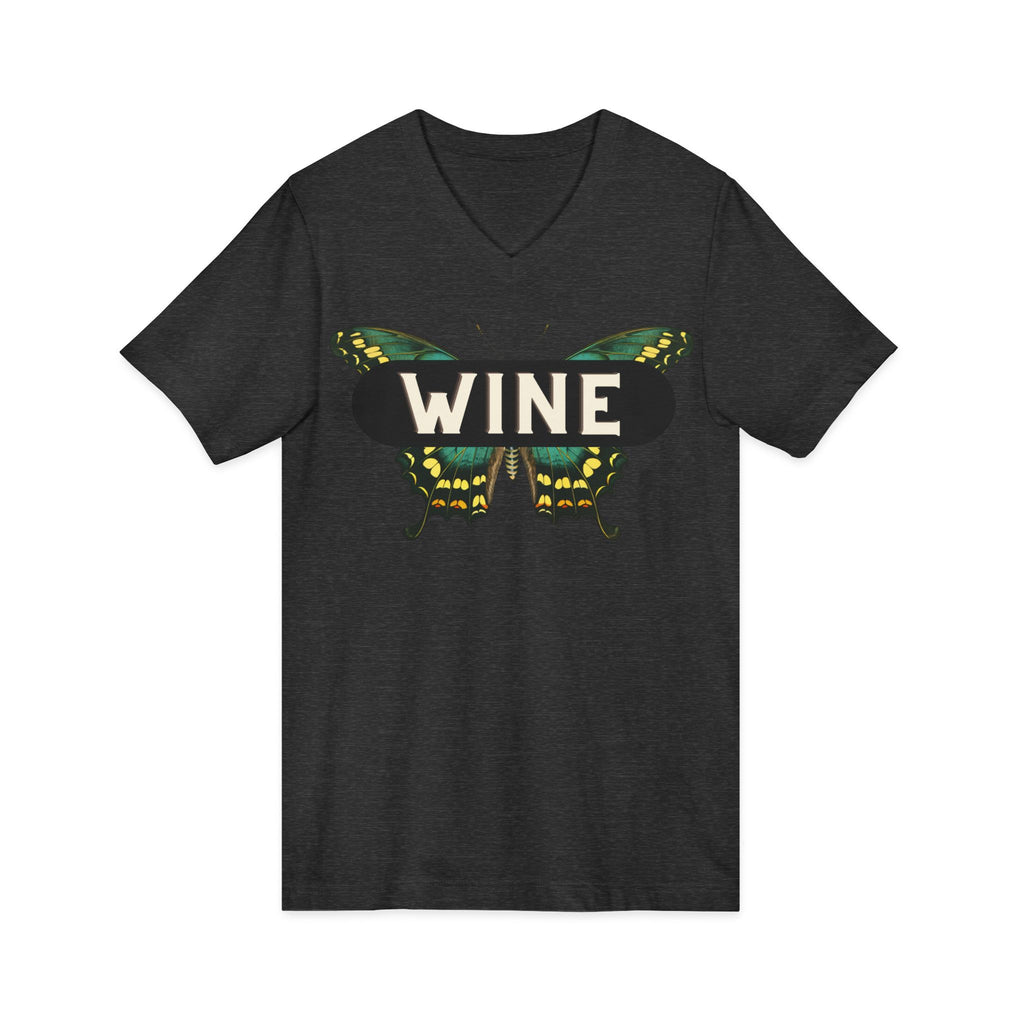 WINE Butterfly V-Neck Tee | Everyday Wine Collection