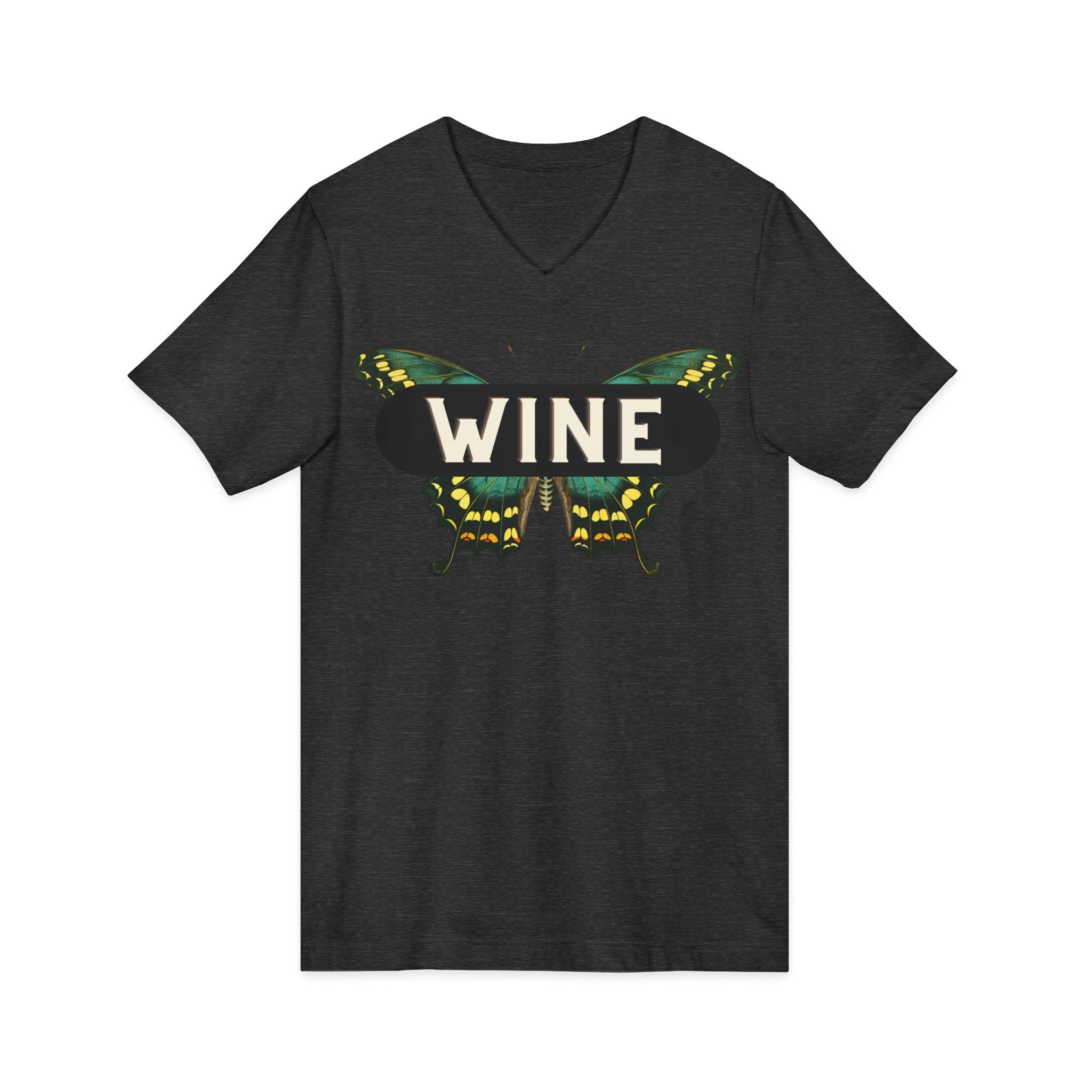 WINE Butterfly V-Neck Tee | Everyday Wine Collection