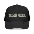 Wine Girl Trucker Cap -by  Vintastic Designs
