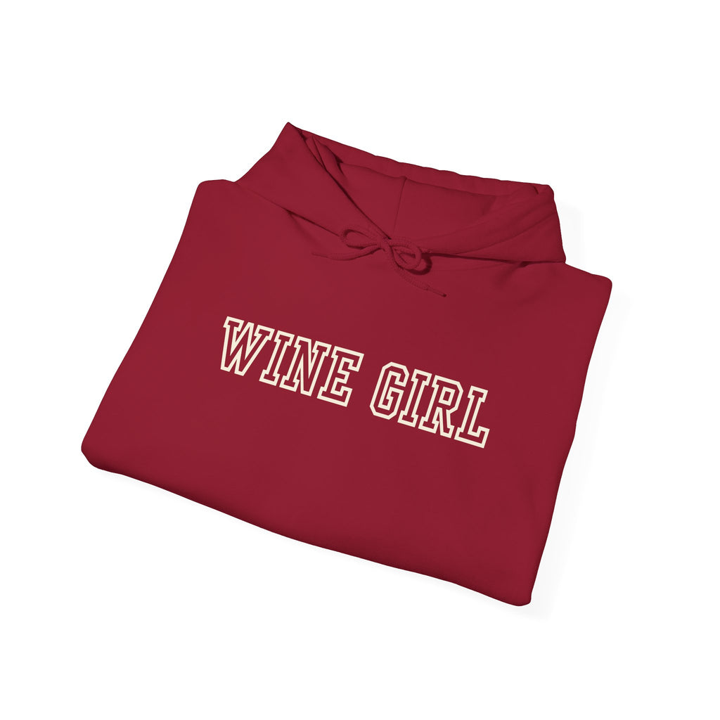 Vintastic Wine Girl Hoodie – Black Unisex Oversized Sweatshirt | Wine Lover Gift