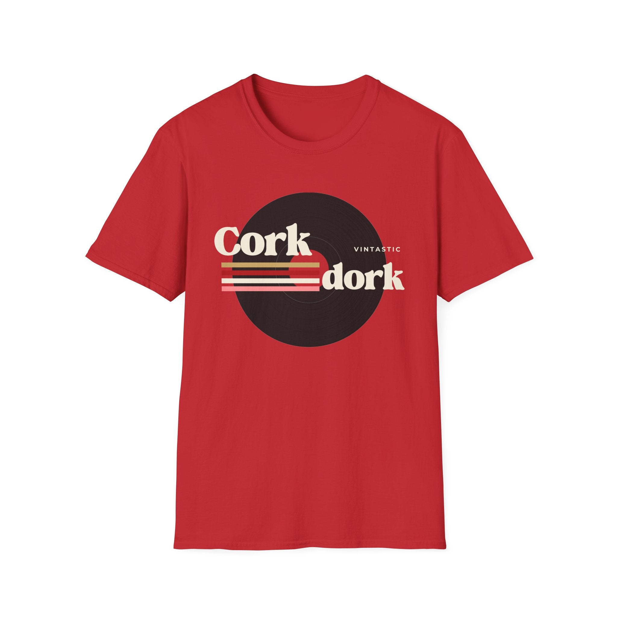 Cork Dork – Retro Wine Tee (Vintastic™ Wine & Vinyl Collection)