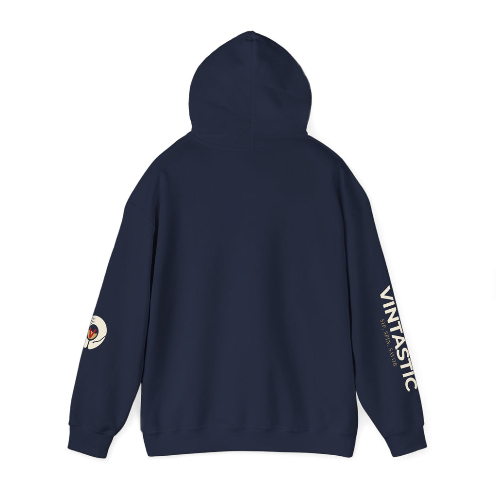 Vintastic Wine Hoodie- Sip, Spin, Savor