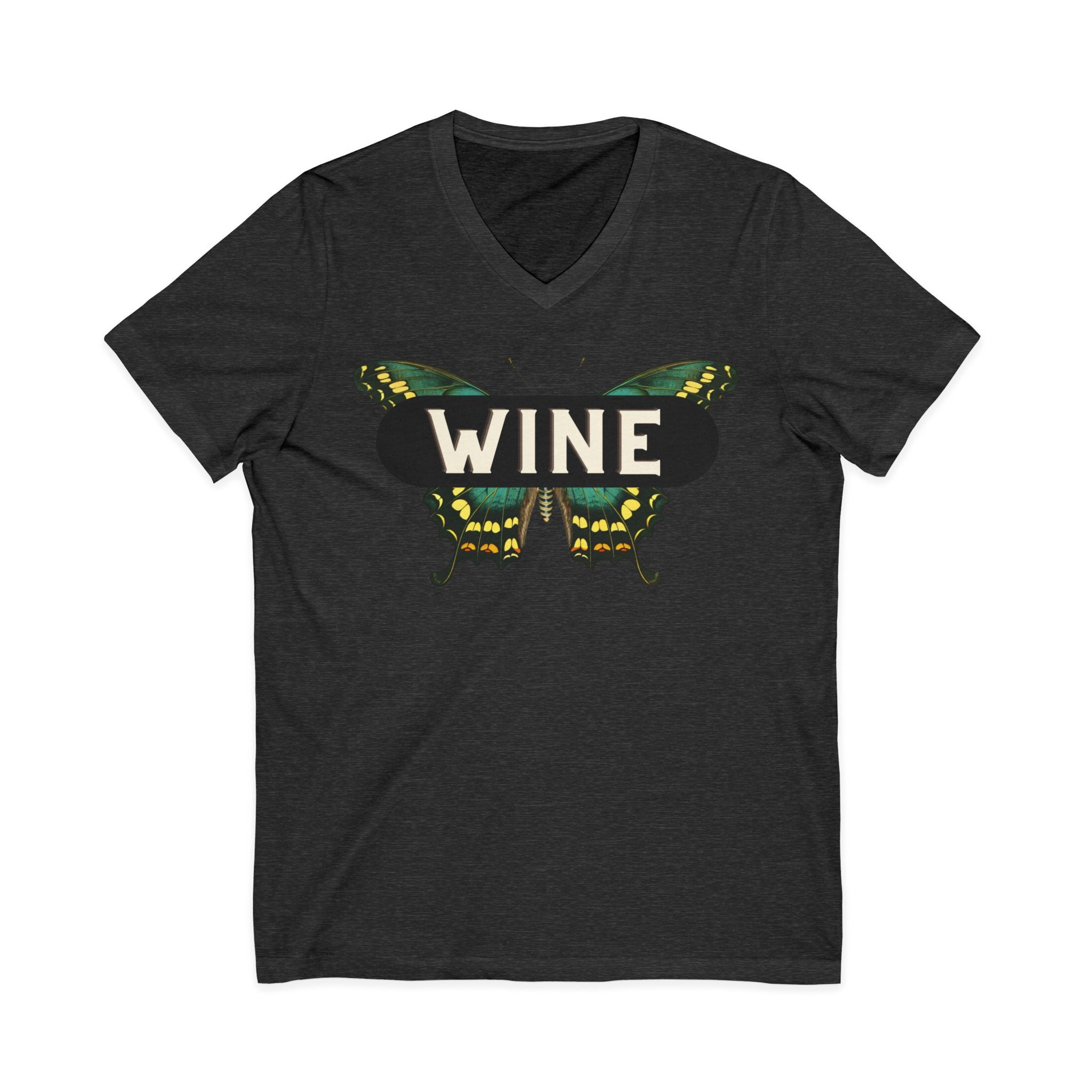 WINE Butterfly V-Neck Tee | Everyday Wine Collection