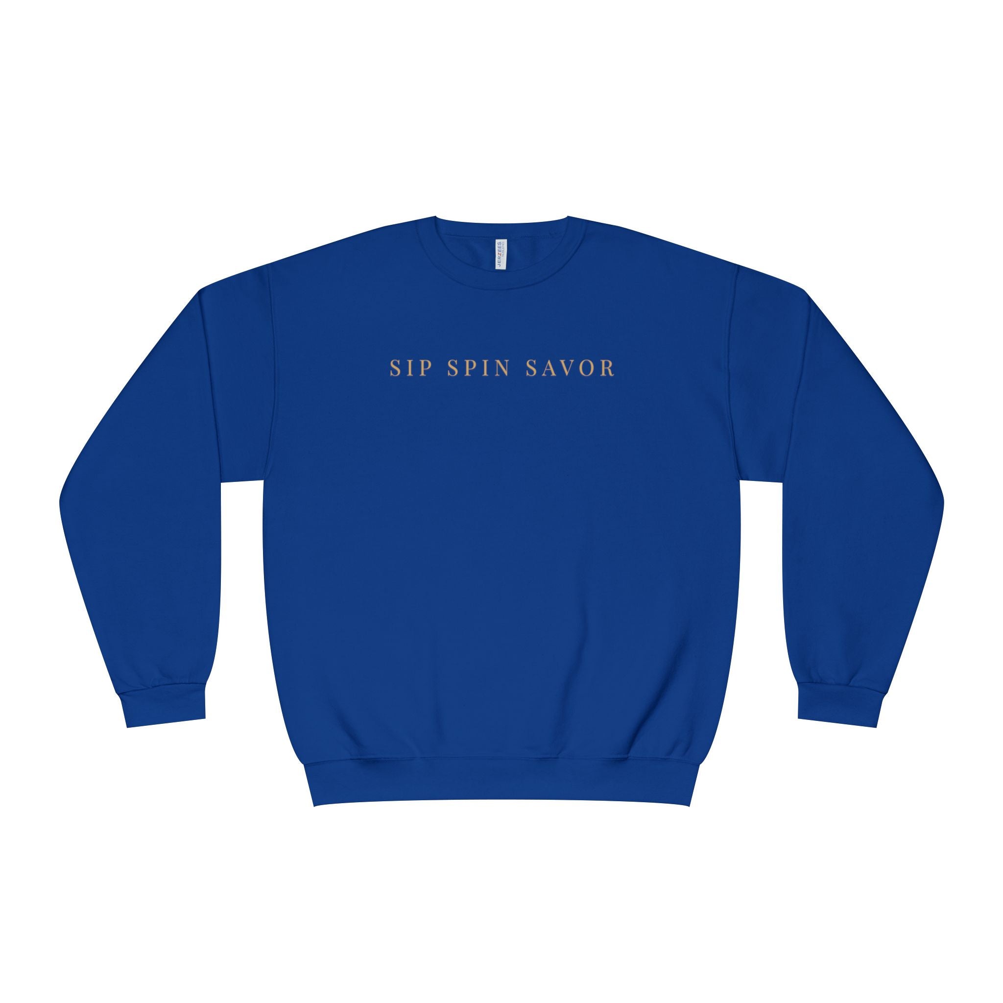 Vintastic Crewneck Sweatshirt — 'Sip Spin Savor' Wine Lover Pullover