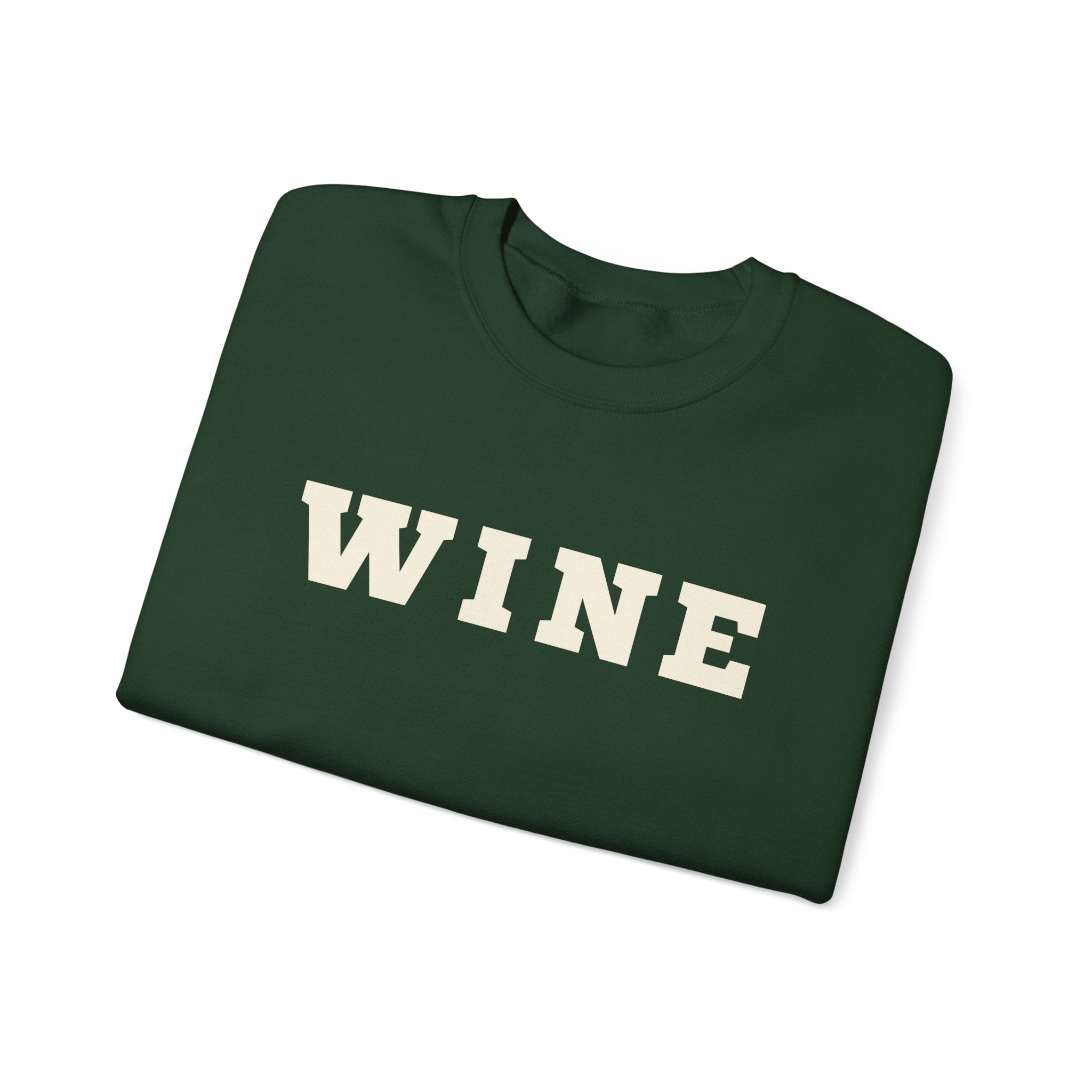 WINE Crewneck — Cozy. Classy. Vintastic.