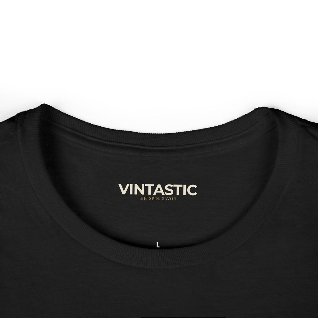Wine Graphic Tee — Casual Women's White T‑Shirt with Gold 'WINE' Text