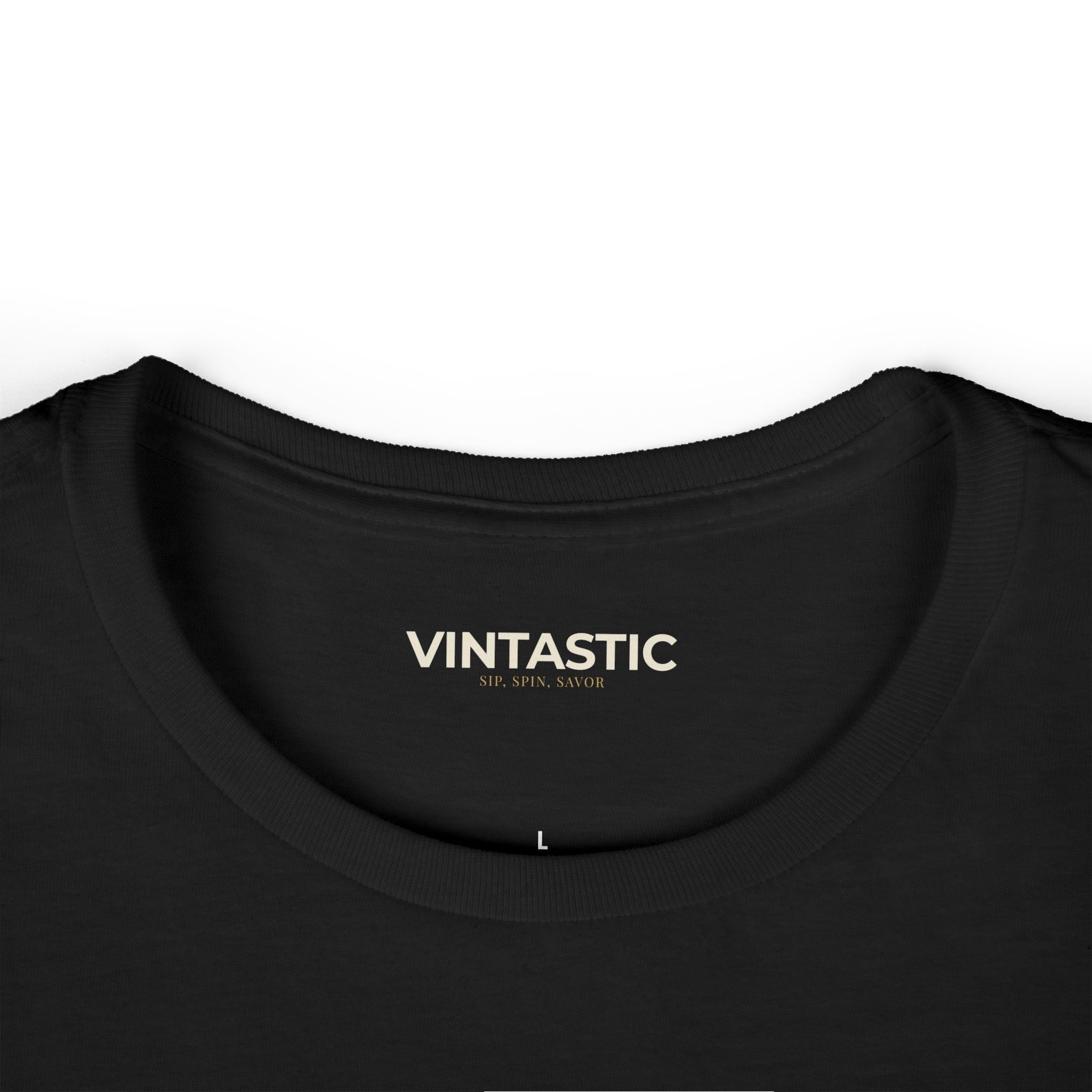Wine Graphic Tee — Casual Women's White T‑Shirt with Gold 'WINE' Text