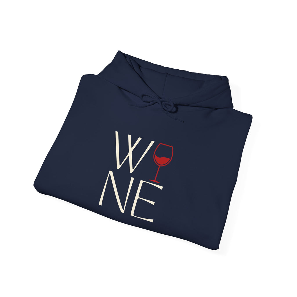 Wine Lover's Unisex Hoodie - Cozy Sweatshirt with Wine Glass Design