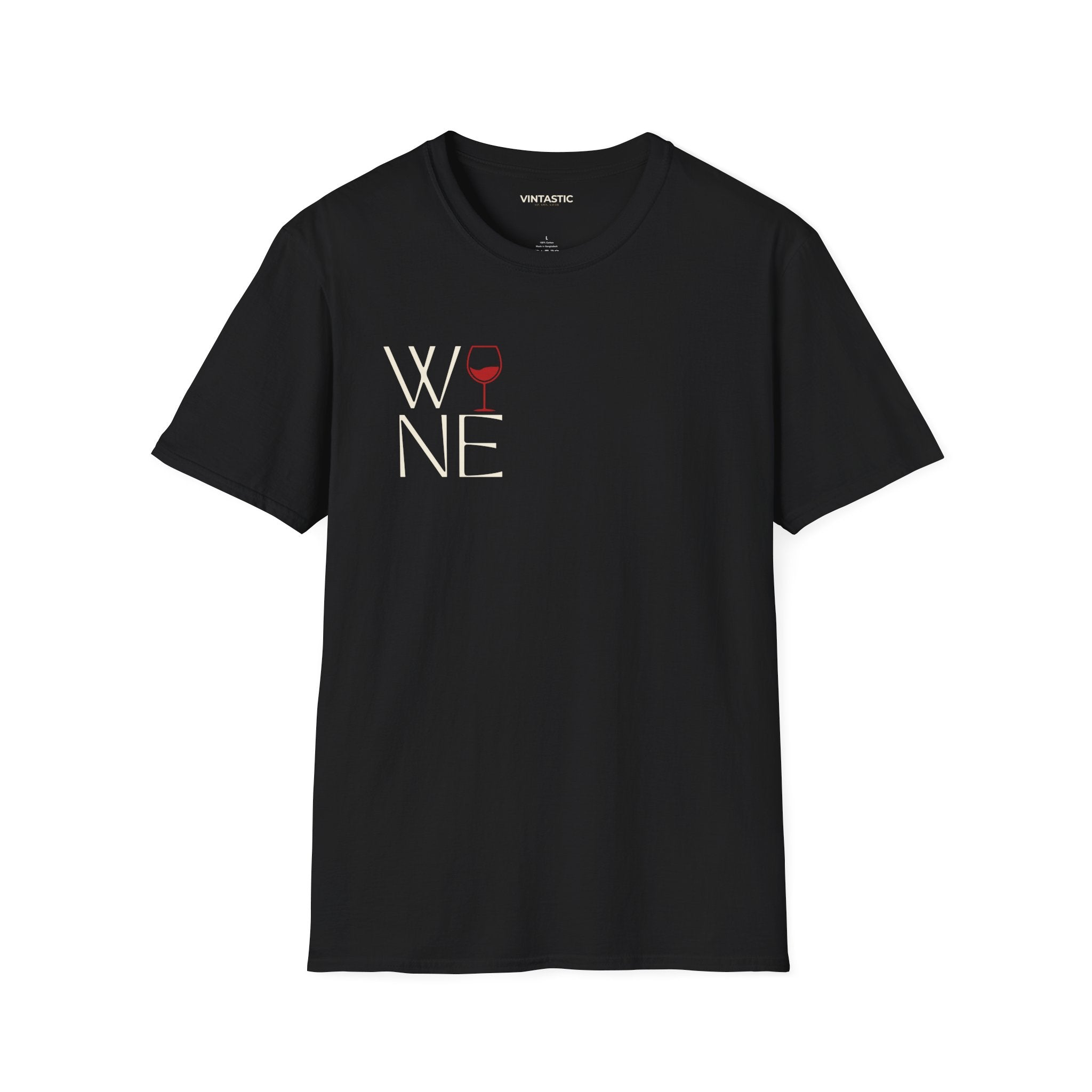 wine-Softstyle T-Shirt from Vintastic Designs