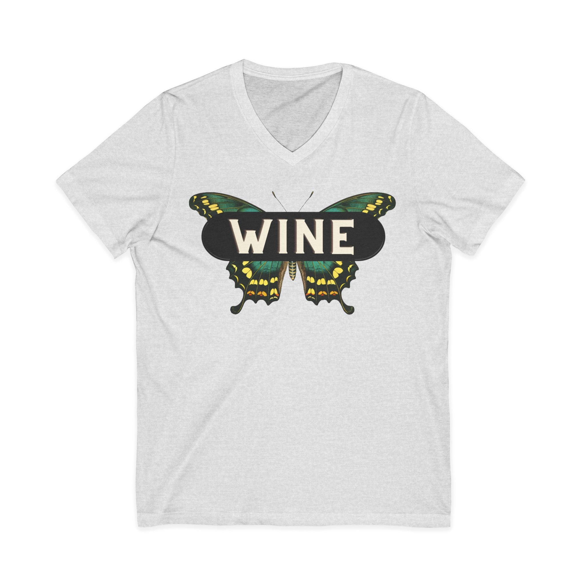 WINE Butterfly V-Neck Tee | Everyday Wine Collection