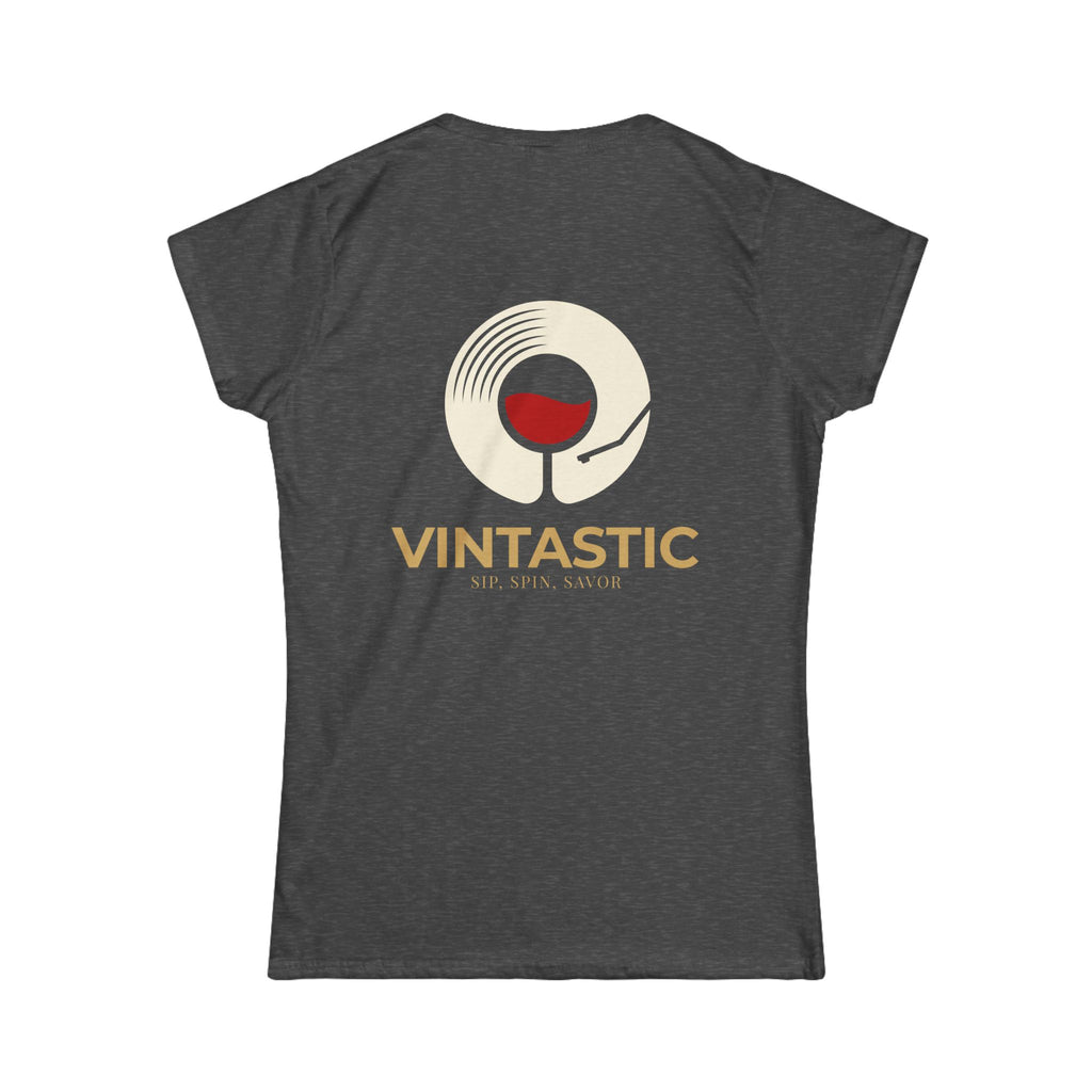 Vintastic Wine Tee — "Sip Sip Savor" Women's Graphic T-Shirt