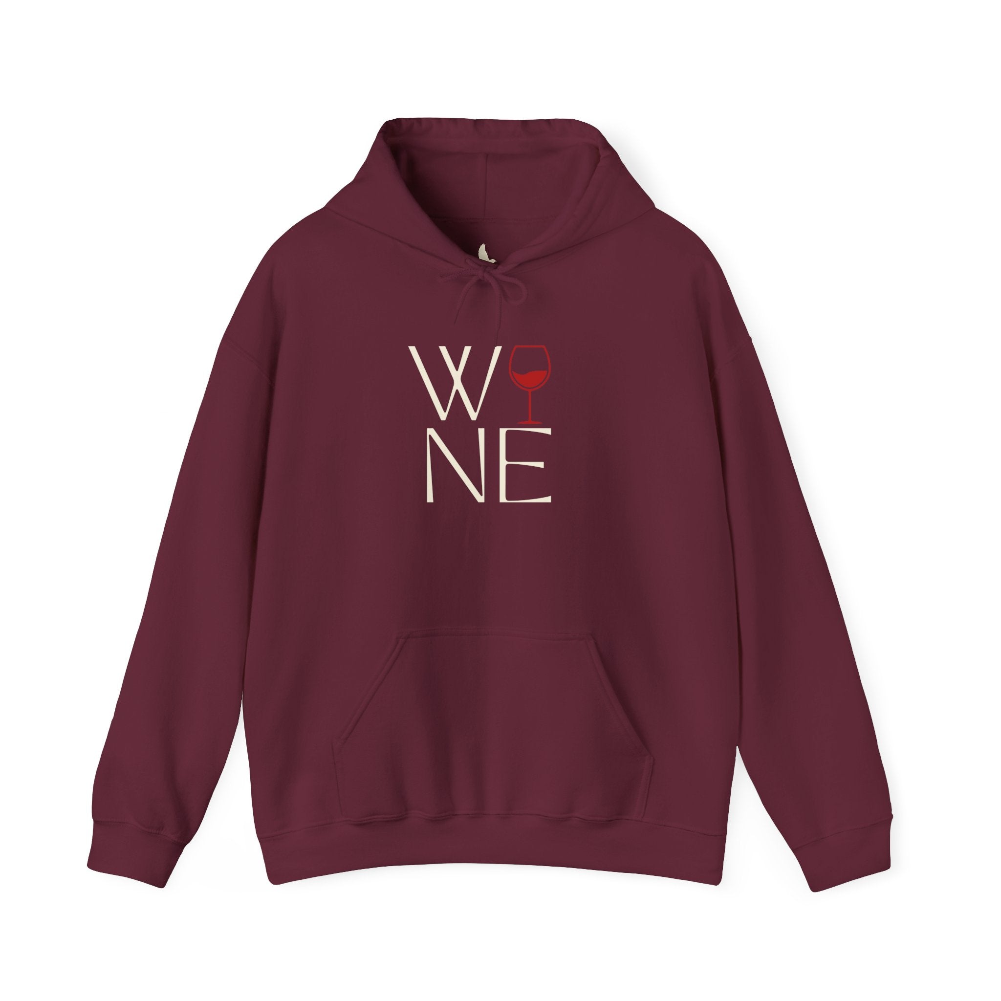 Wine Lover's Unisex Hoodie - Cozy Sweatshirt with Wine Glass Design